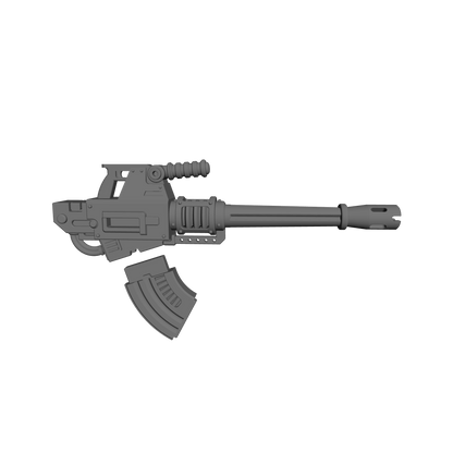 Heavy Autogun 30K two-part resin weapon compatible with JoyToy 1:18 scale armored action figures