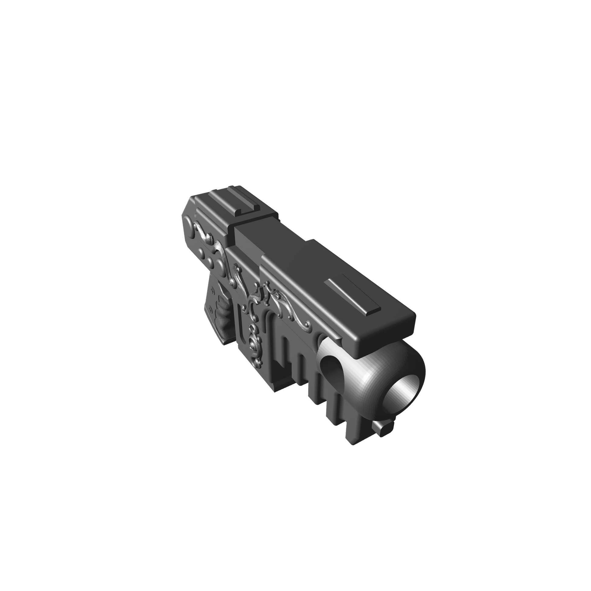 Heavy Striker Pistol Artificer compatible with JoyToy 1:18 scale armored action figures custom resin weapon