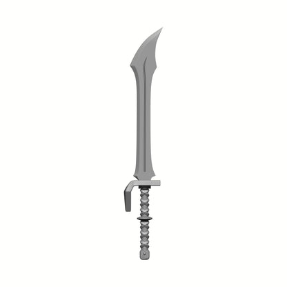Hedonistic Warrior Order ceremonial saber custom resin melee weapon for JoyToy 1:18 scale sci-fi action figures