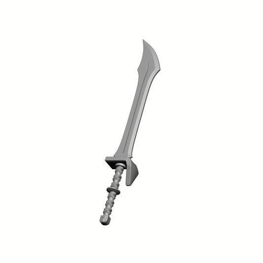 Hedonistic Warrior Order ceremonial saber custom resin melee weapon for JoyToy 1:18 scale sci-fi action figures