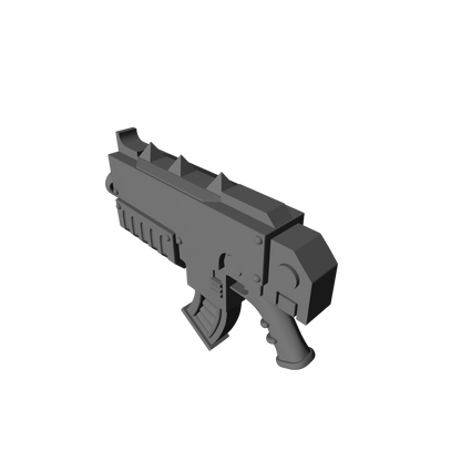 Hellforged Striker Combat Rifle compatible with JoyToy 1:18 scale armored action figures custom resin weapon