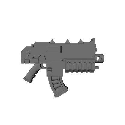 Hellforged Striker Combat Rifle compatible with JoyToy 1:18 scale armored action figures custom resin weapon