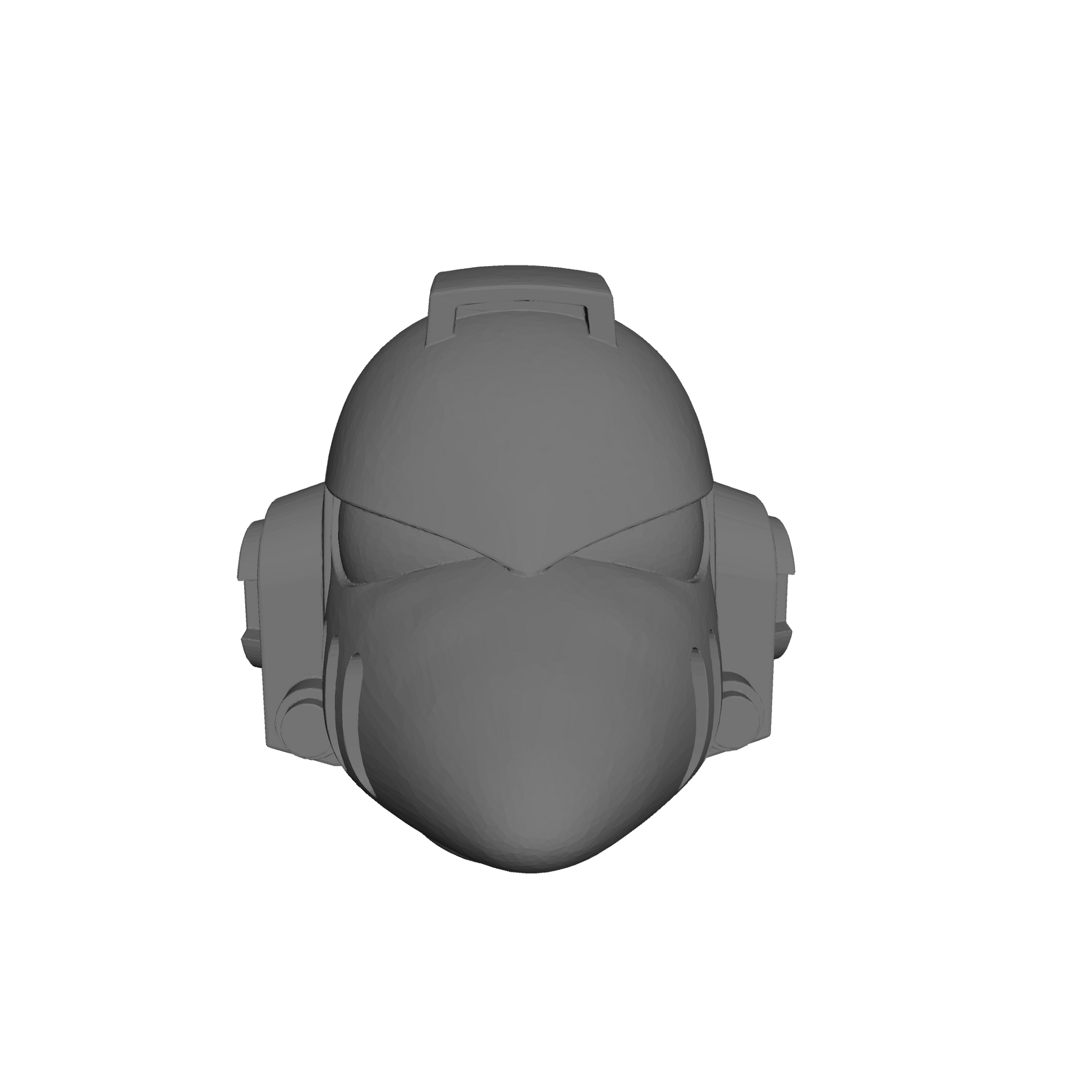 Helmet Type 6 Ver. 01 Plain custom resin helmet compatible with 28–32mm scale armored sci-fi miniatures.