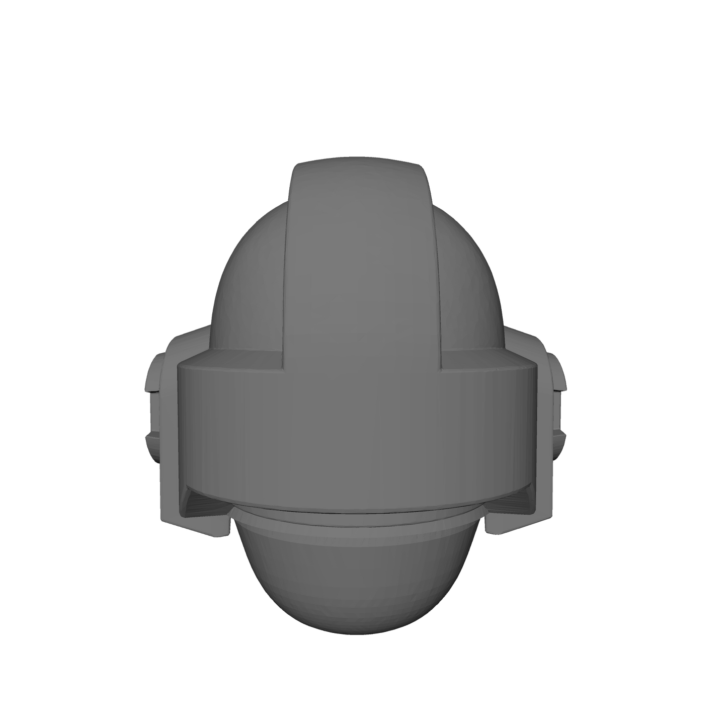 Helmet Type 6 Ver. 01 Plain custom resin helmet compatible with 28–32mm scale armored sci-fi miniatures.