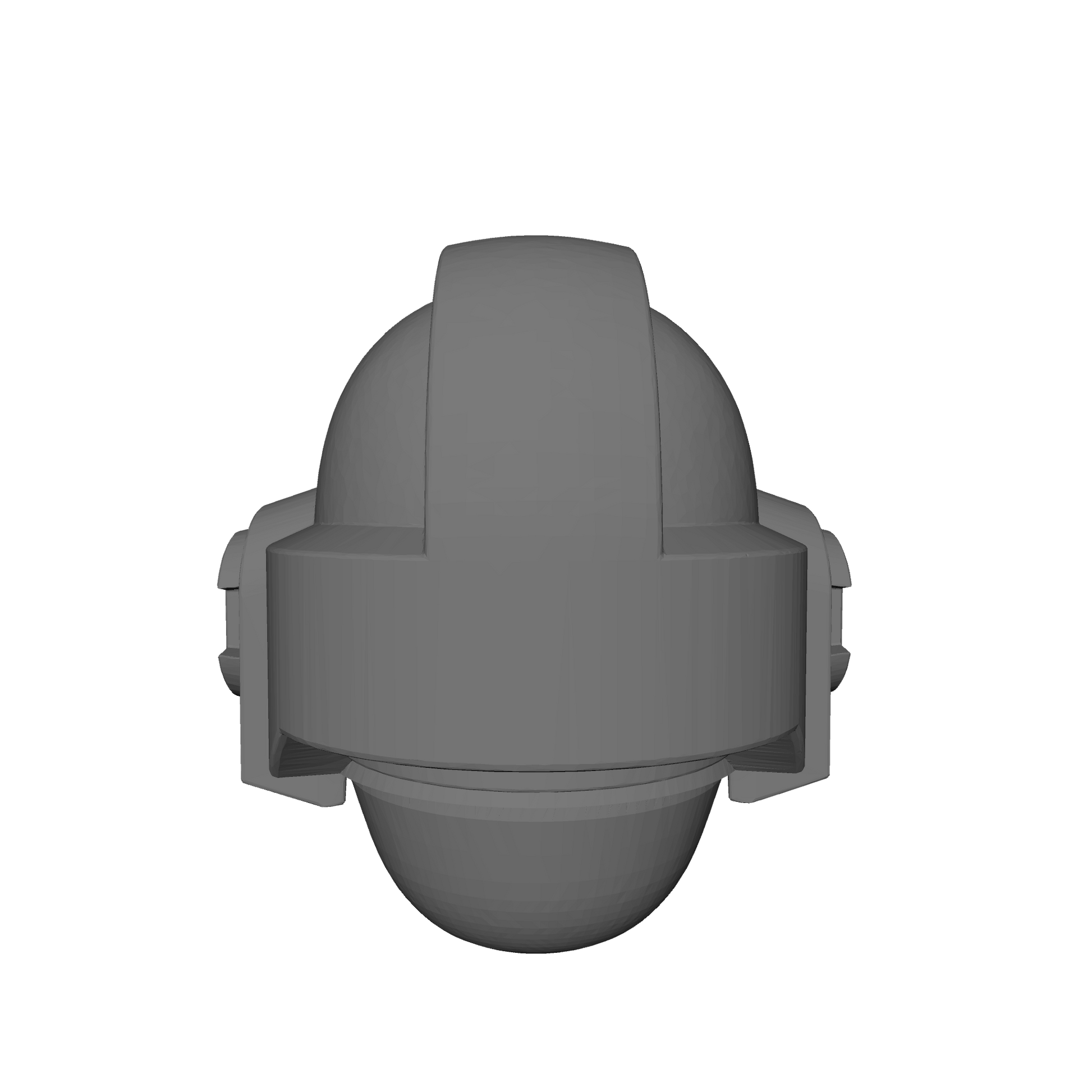 Helmet Type 6 Ver. 01 Plain custom resin helmet compatible with 28–32mm scale armored sci-fi miniatures.