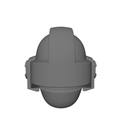 Helmet Type 6 Ver. 01 Plain custom resin helmet compatible with 28–32mm scale armored sci-fi miniatures.