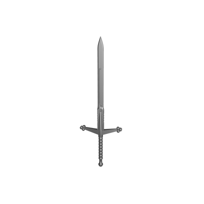 Highland Warrior Claymore energy sword resin melee weapon upgrade for 1:18 scale grimdark armored soldier figures