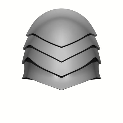 Layered Crusader resin shoulder pad for 1:18 Scale Grimdark Armored Soldier Upgrades compatible with JoyToy action figures