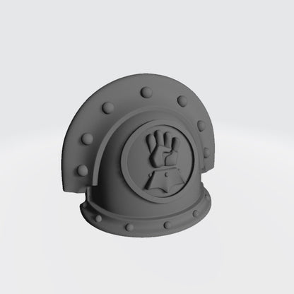 Monarch Fists Warrior Order Type 3 V.12 riveted shoulder pad compatible with JoyToy 1:18 scale armored action figures custom resin pauldron