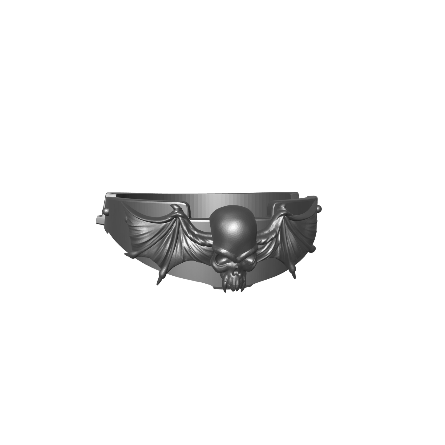 Night Terrors Warrior Order Skull and Wings Gorget custom resin neck armor compatible with JoyToy 1:18 scale armored action figures.