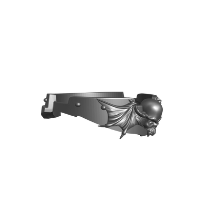 Night Terrors Warrior Order Skull and Wings Gorget custom resin neck armor compatible with JoyToy 1:18 scale armored action figures.