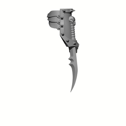 Night Terrors Warrior Order Energy Claw Plain custom resin weapon compatible with JoyToy 1:18 scale armored action figures