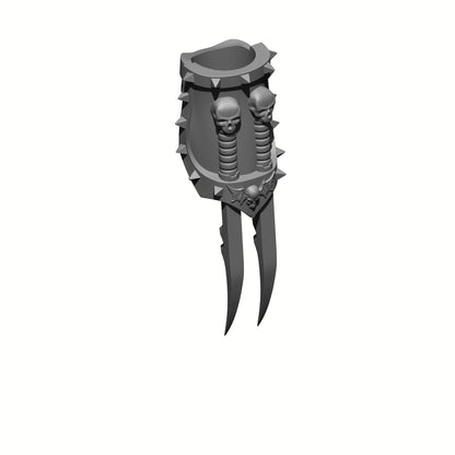Night Terrors Warrior Order Energy Claw Plain custom resin weapon compatible with JoyToy 1:18 scale armored action figures