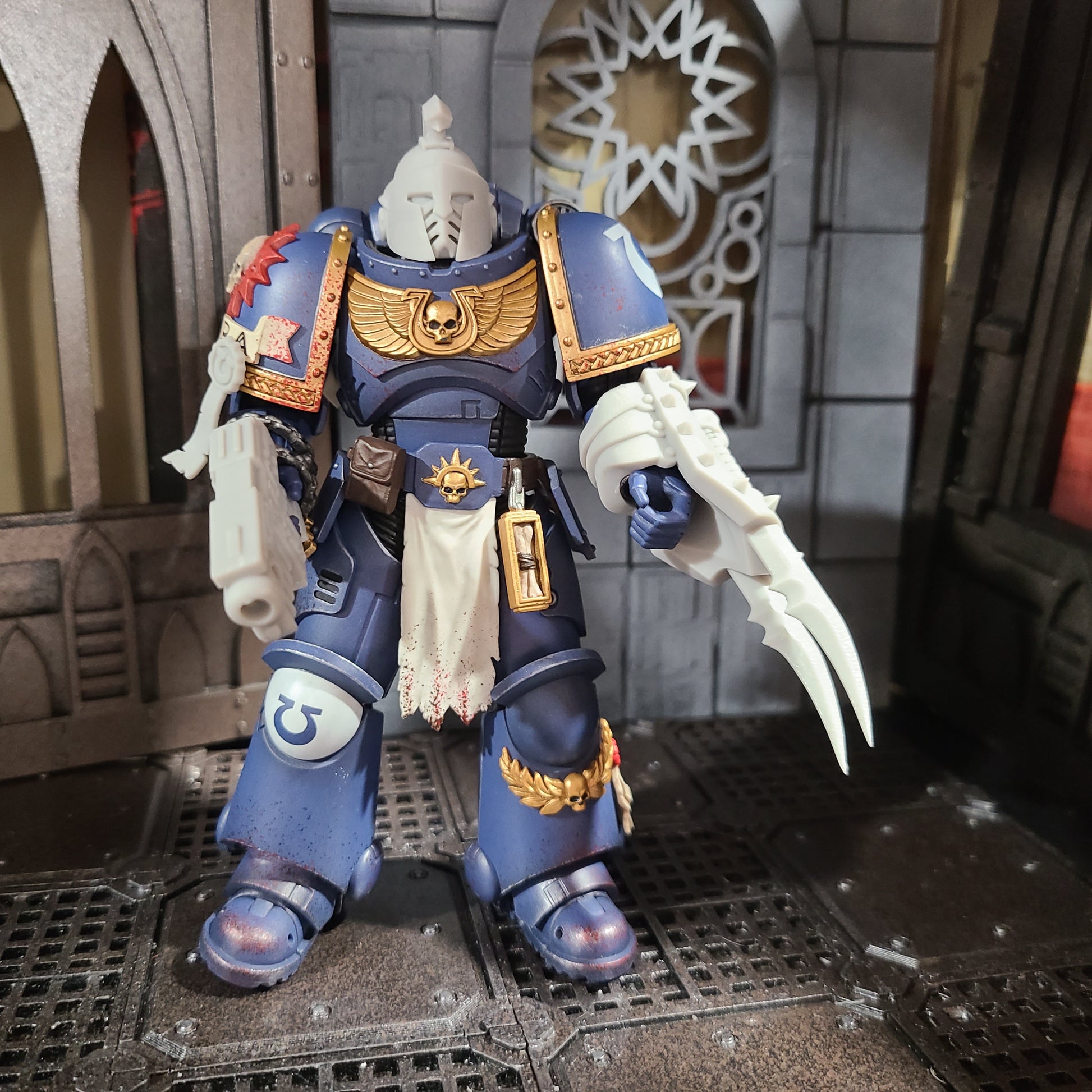 Night Terrors Warrior Order Energy Claw Plain custom resin weapon compatible with JoyToy 1:18 scale armored action figures