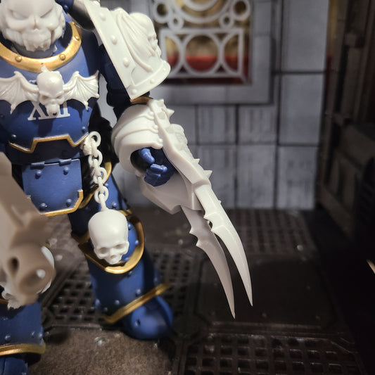 Night Terrors Warrior Order Energy Claw Plain custom resin weapon compatible with JoyToy 1:18 scale armored action figures