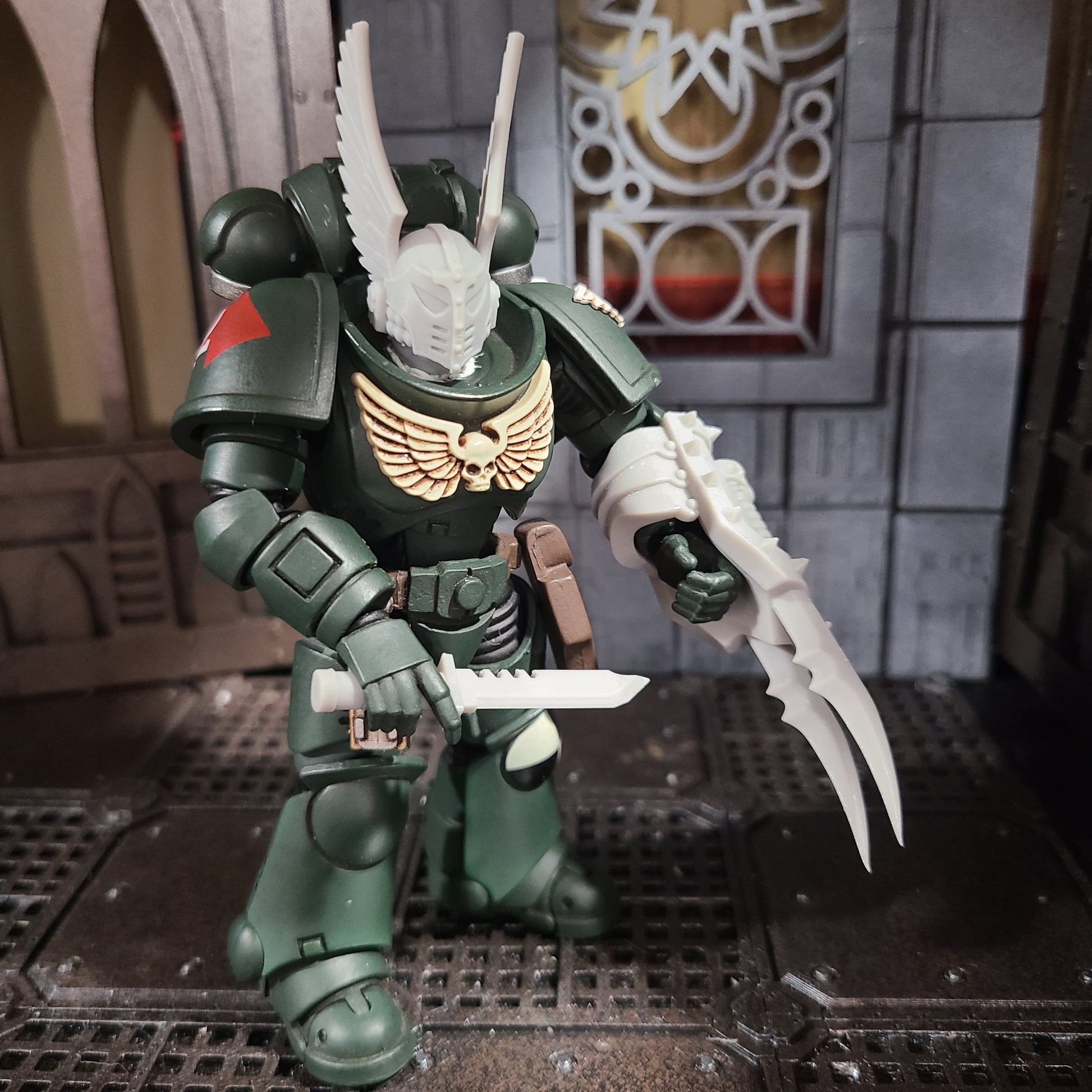 Night Terrors Warrior Order Energy Claw Plain custom resin weapon compatible with JoyToy 1:18 scale armored action figures