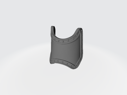Plain shin guard decal compatible with JoyToy 1:18 scale armored action figures custom resin armor