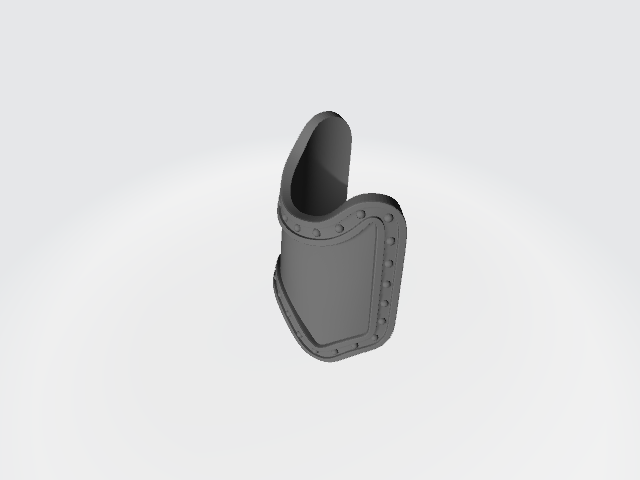 Plain shin guard decal compatible with JoyToy 1:18 scale armored action figures custom resin armor