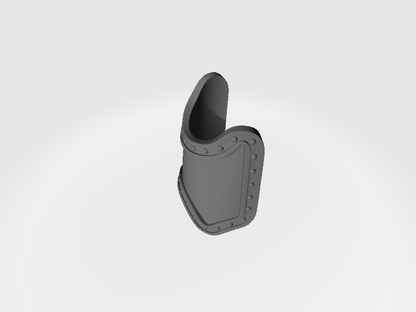 Plain shin guard decal compatible with JoyToy 1:18 scale armored action figures custom resin armor