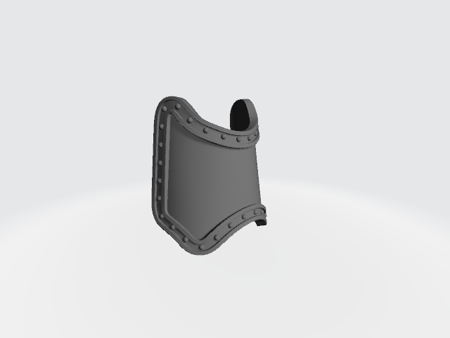 Plain shin guard decal compatible with JoyToy 1:18 scale armored action figures custom resin armor