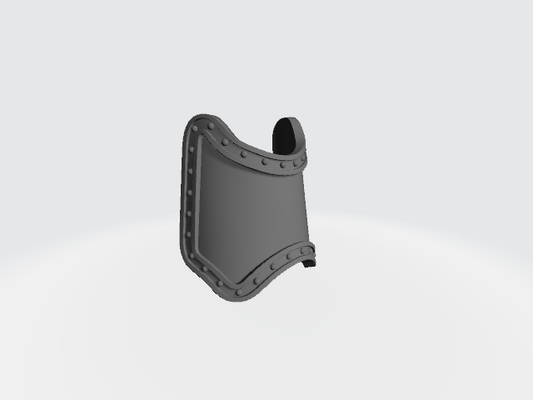 Plain shin guard decal compatible with JoyToy 1:18 scale armored action figures custom resin armor