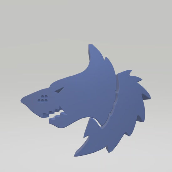 Custom Space Wolf Shoulder Pad Decal compatible with JoyToy Battle Marine 1:18th Scale Action Figures