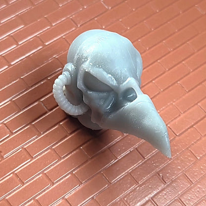 Raven Warrior Order Raven Skull Helmet 10x compatible with 28mm–32mm scale miniatures custom resin helmet