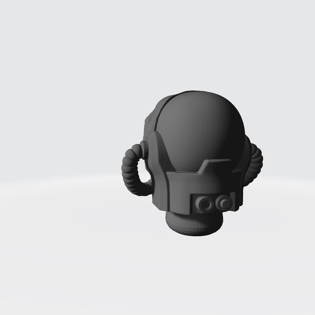 Raven Warrior Order Raven Skull Helmet 10x compatible with 28mm–32mm scale miniatures custom resin helmet