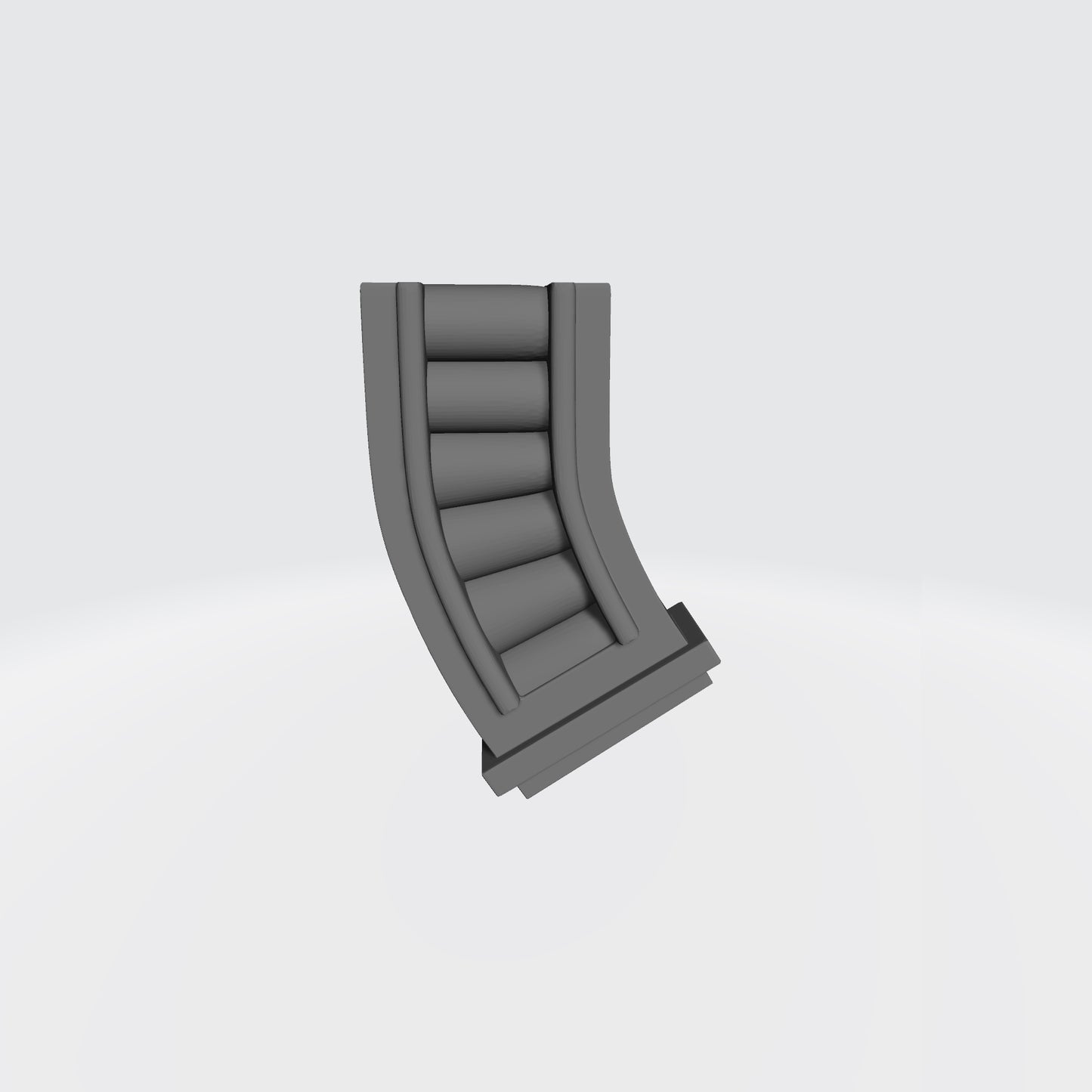 Removable curved magazine compatible with JoyToy 1:18 scale armored action figures