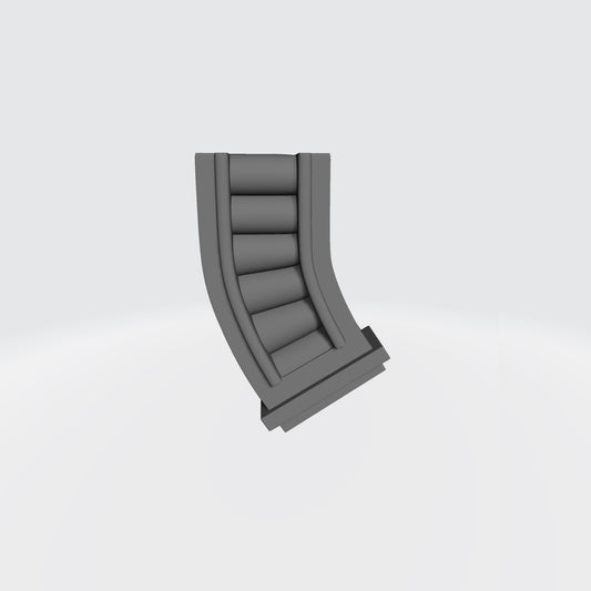 Removable curved magazine compatible with JoyToy 1:18 scale armored action figures