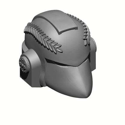 Resolute Sentinels Warrior Order Type G6 RC Helmet with Laurel Crest compatible with JoyToy 1:18 scale armored action figures