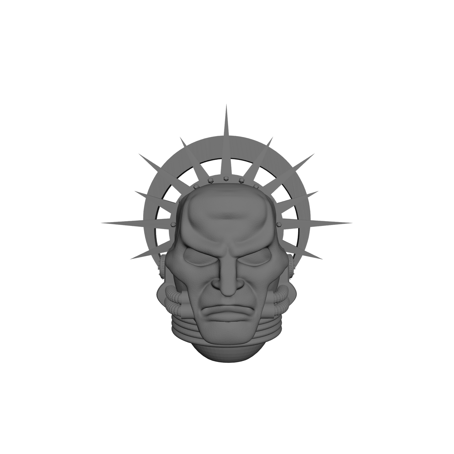 Sanguis Warrior Order Death Mask Helmet Swap V2 compatible with JoyToy 1:18 scale armored action figures custom resin head swap