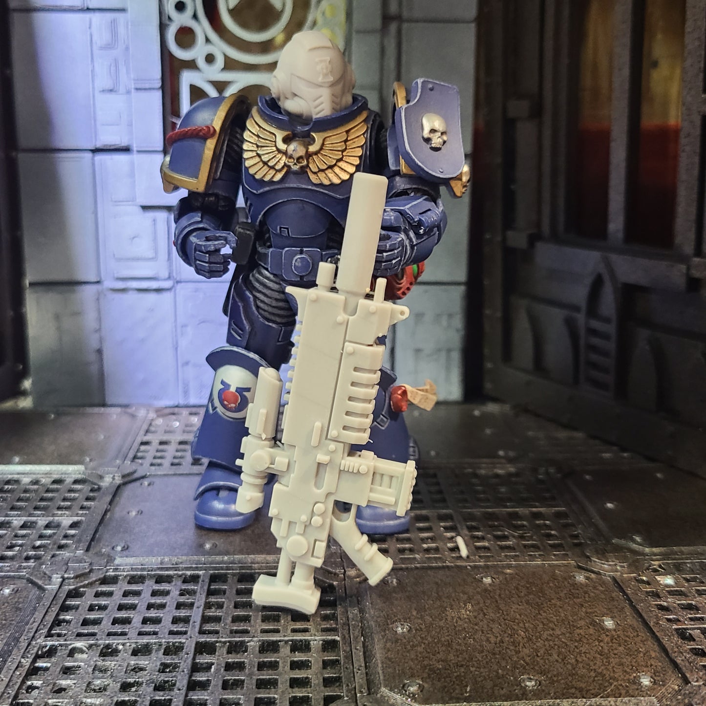 Sentinel Pattern Sniper Rifle custom resin long-range weapon compatible with JoyToy 1:18 scale armored action figures.