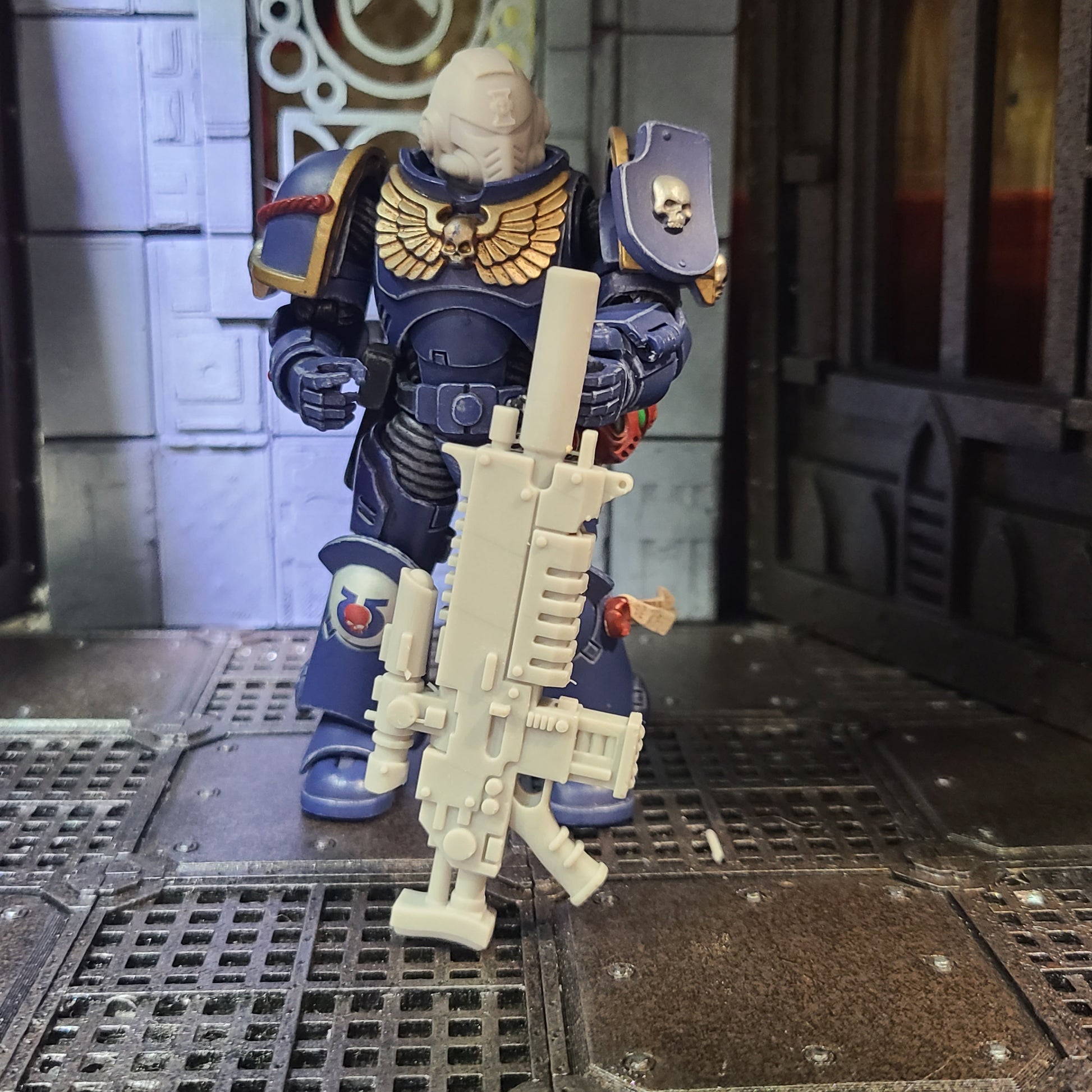 Sentinel Pattern Sniper Rifle custom resin long-range weapon compatible with JoyToy 1:18 scale armored action figures.
