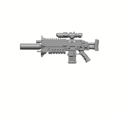 Sentinel Pattern Sniper Rifle custom resin long-range weapon compatible with JoyToy 1:18 scale armored action figures.