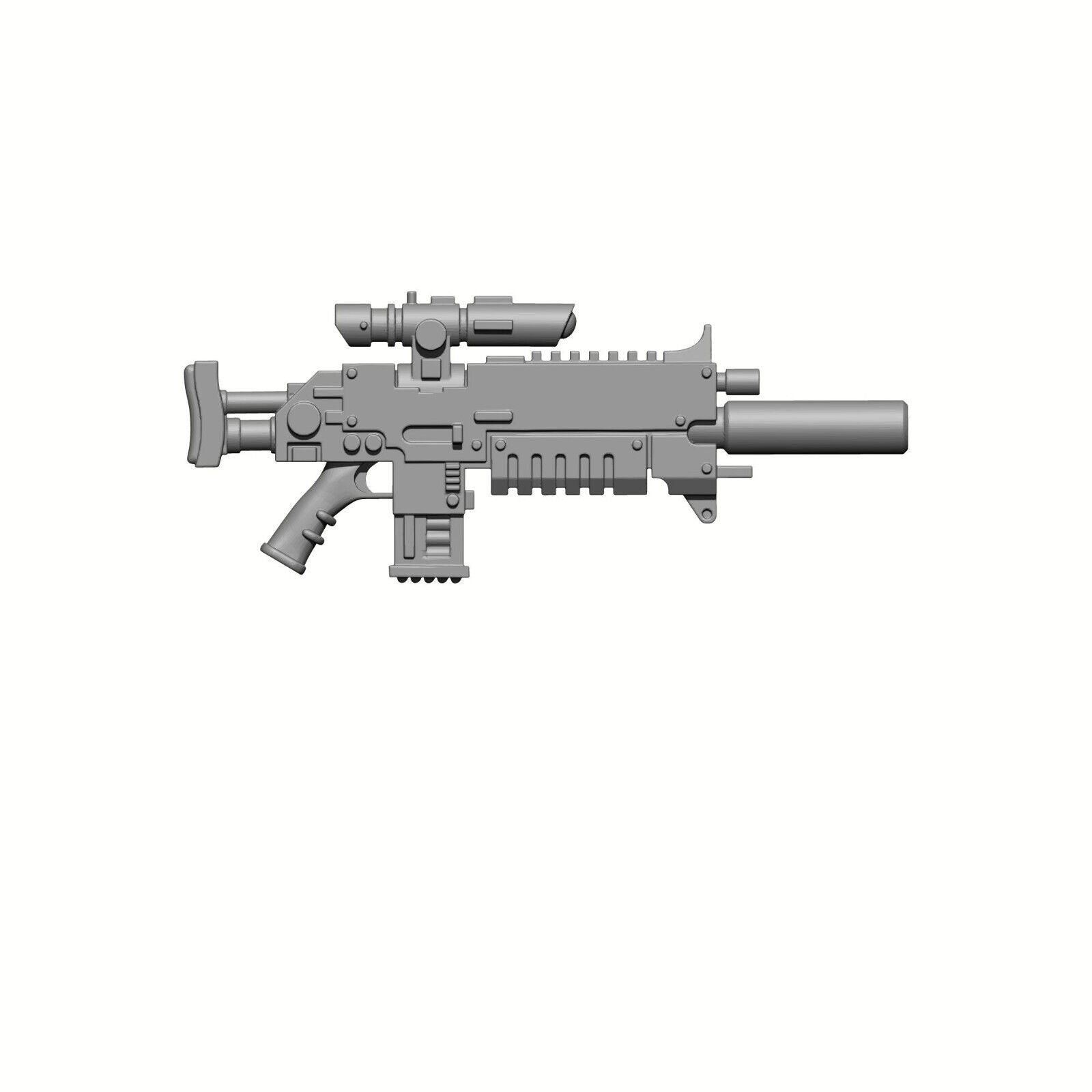 Sentinel Pattern Sniper Rifle custom resin long-range weapon compatible with JoyToy 1:18 scale armored action figures.