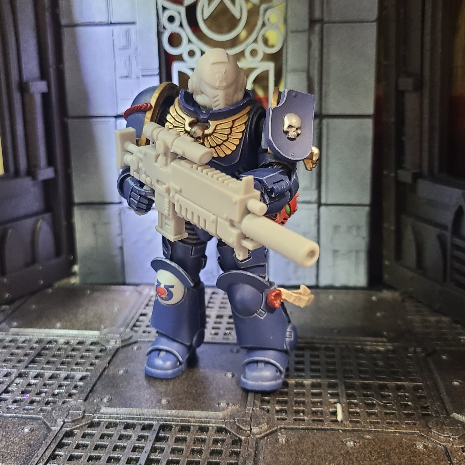 Sentinel Pattern Sniper Rifle custom resin long-range weapon compatible with JoyToy 1:18 scale armored action figures.
