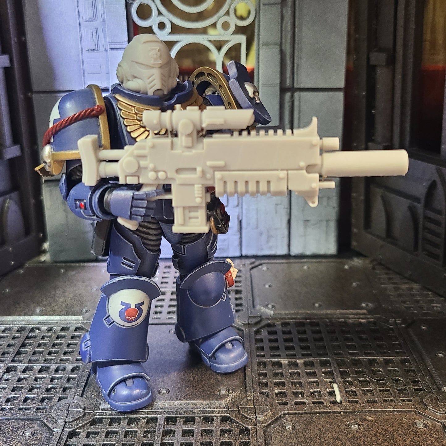 Sentinel Pattern Sniper Rifle custom resin long-range weapon compatible with JoyToy 1:18 scale armored action figures.
