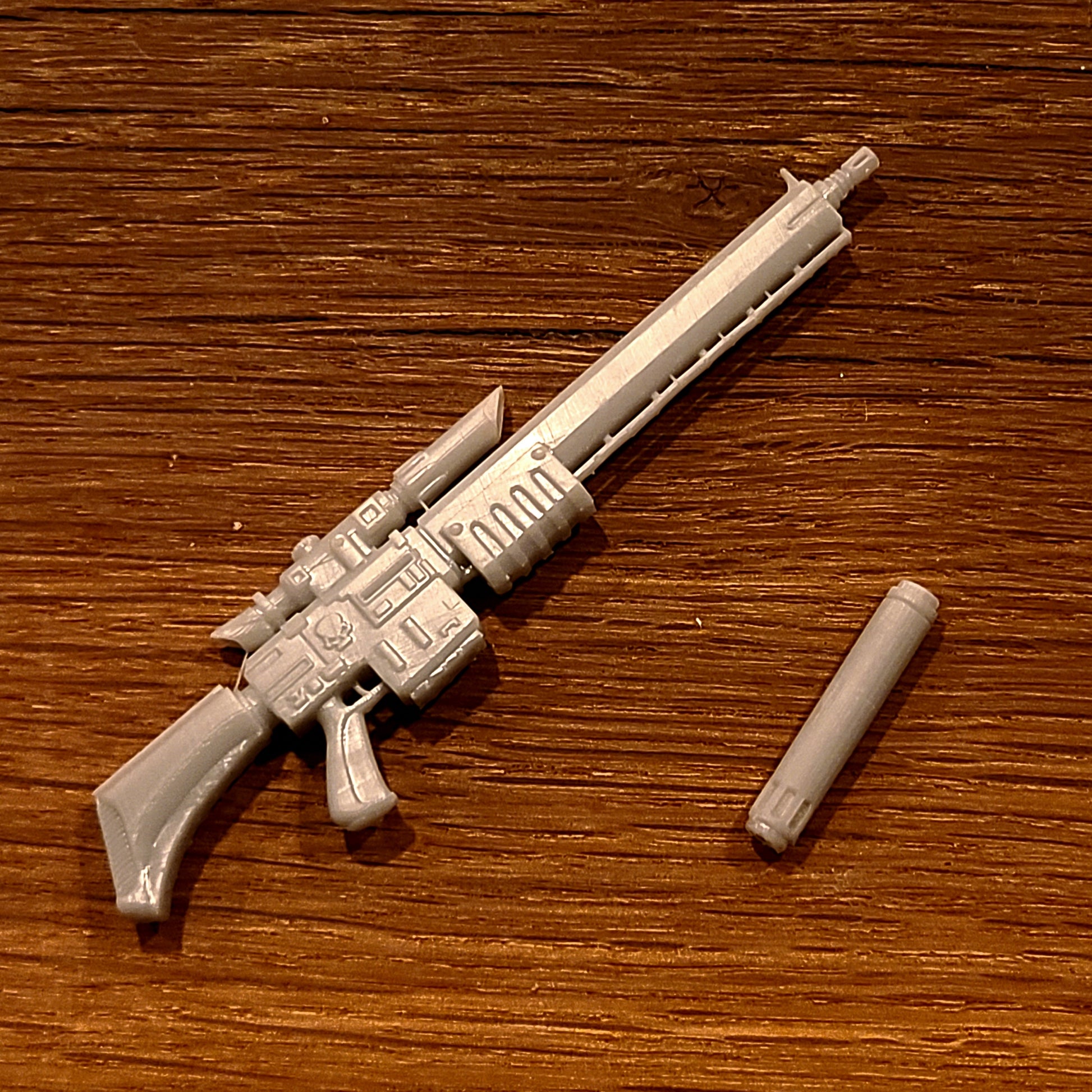 Shadow Operatives Sniper Rifle with Suppressor compatible with JoyToy 1:18 scale armored action figures