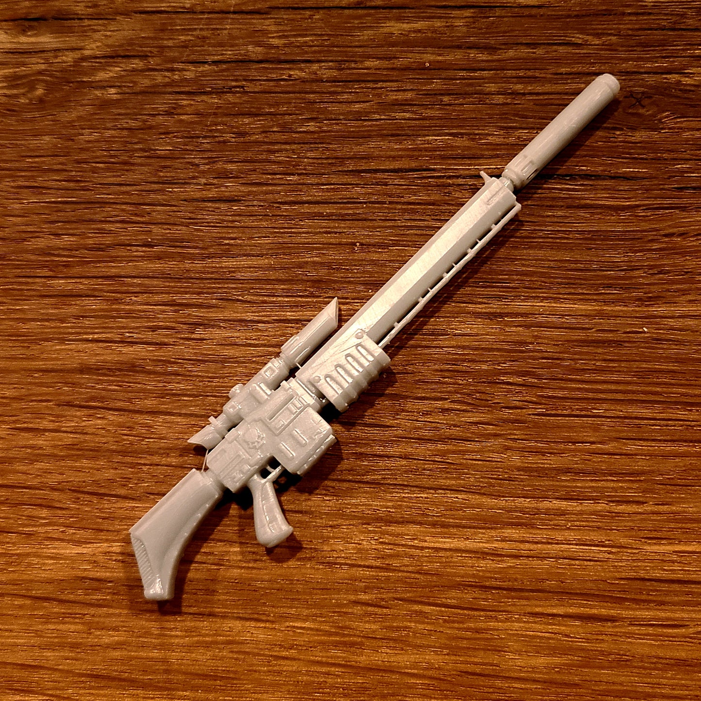 Shadow Operatives Sniper Rifle with Suppressor compatible with JoyToy 1:18 scale armored action figures