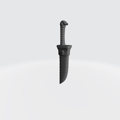 Sniper Assassin Knife in Sheath compatible with JoyToy 1:18 scale armored action figures custom resin accessory