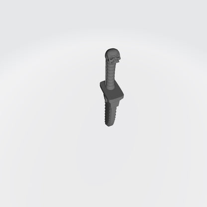 Sniper Assassin Knife in Sheath compatible with JoyToy 1:18 scale armored action figures custom resin accessory