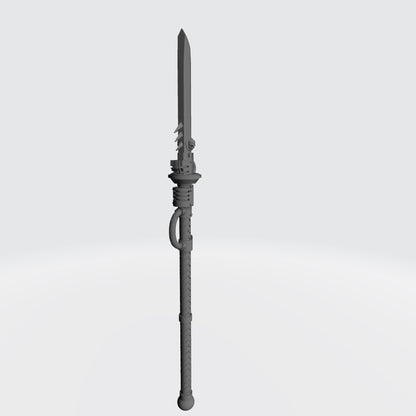 Soul Haunters Warrior Order Power Spear compatible with JoyToy 1:18 scale armored action figures custom resin weapon