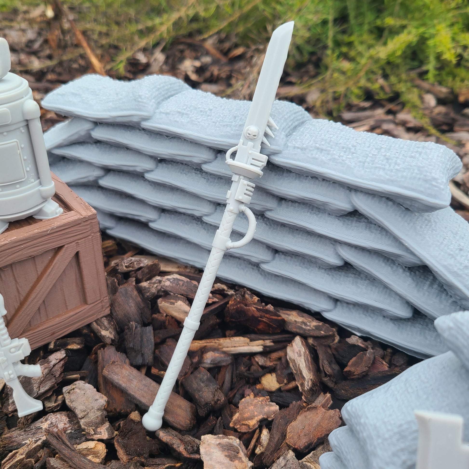 Soul Haunters Warrior Order Power Spear compatible with JoyToy 1:18 scale armored action figures custom resin weapon