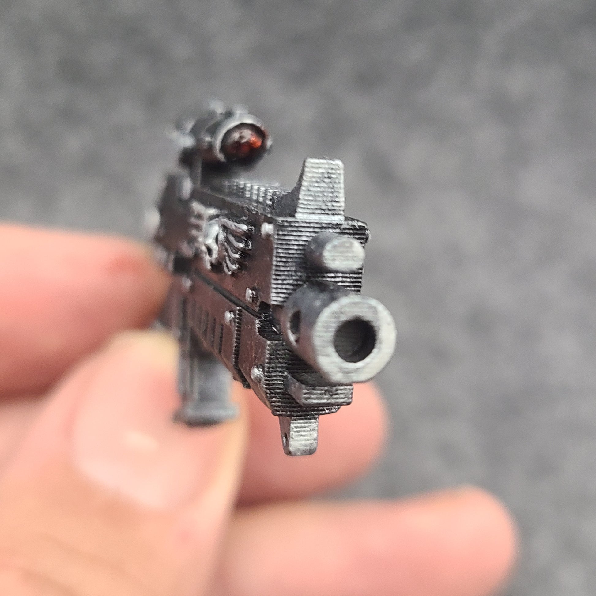 Striker Combat Rifle with Scope custom resin weapon compatible with JoyToy 1:18 scale armored action figures.