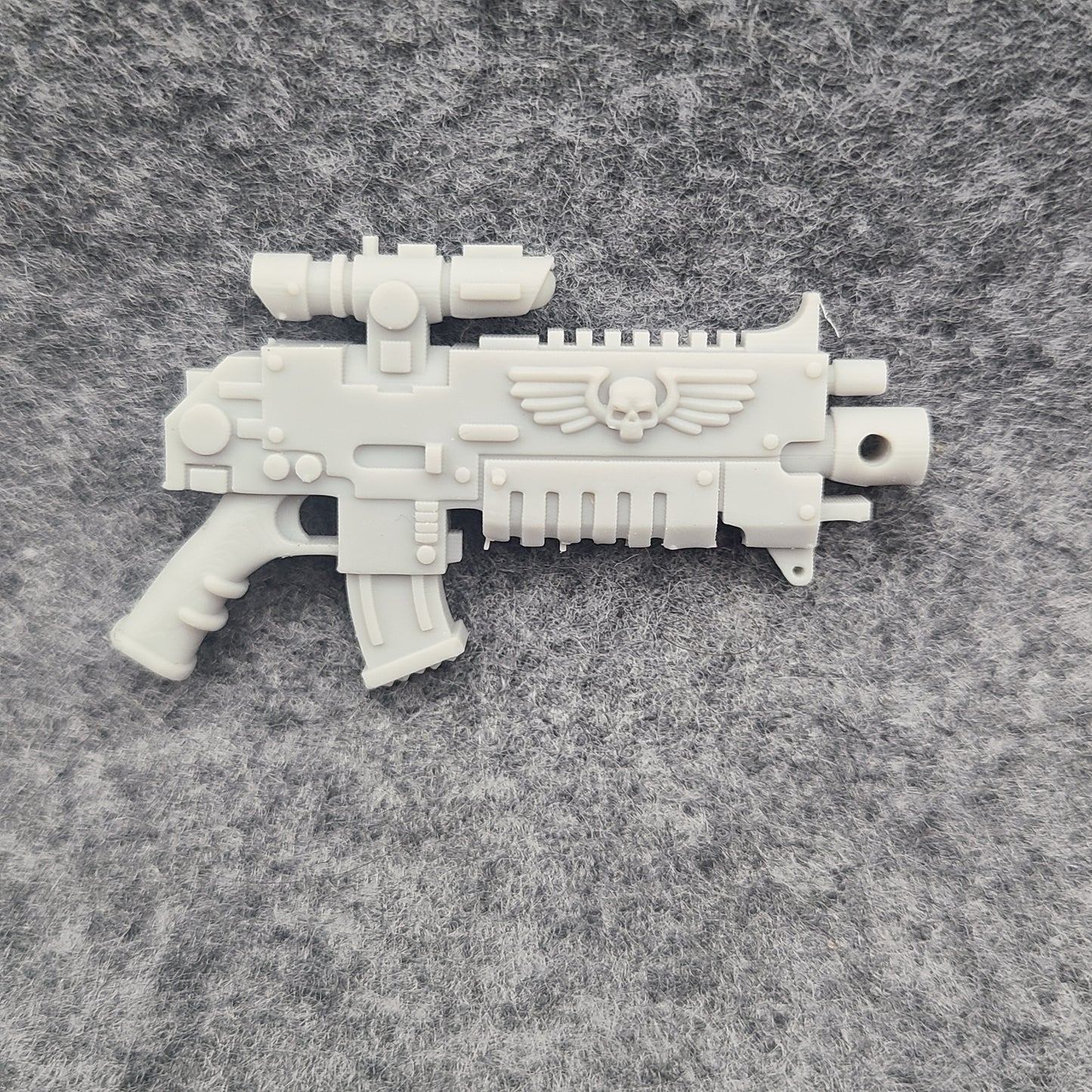 Striker Combat Rifle with Scope custom resin weapon compatible with JoyToy 1:18 scale armored action figures.