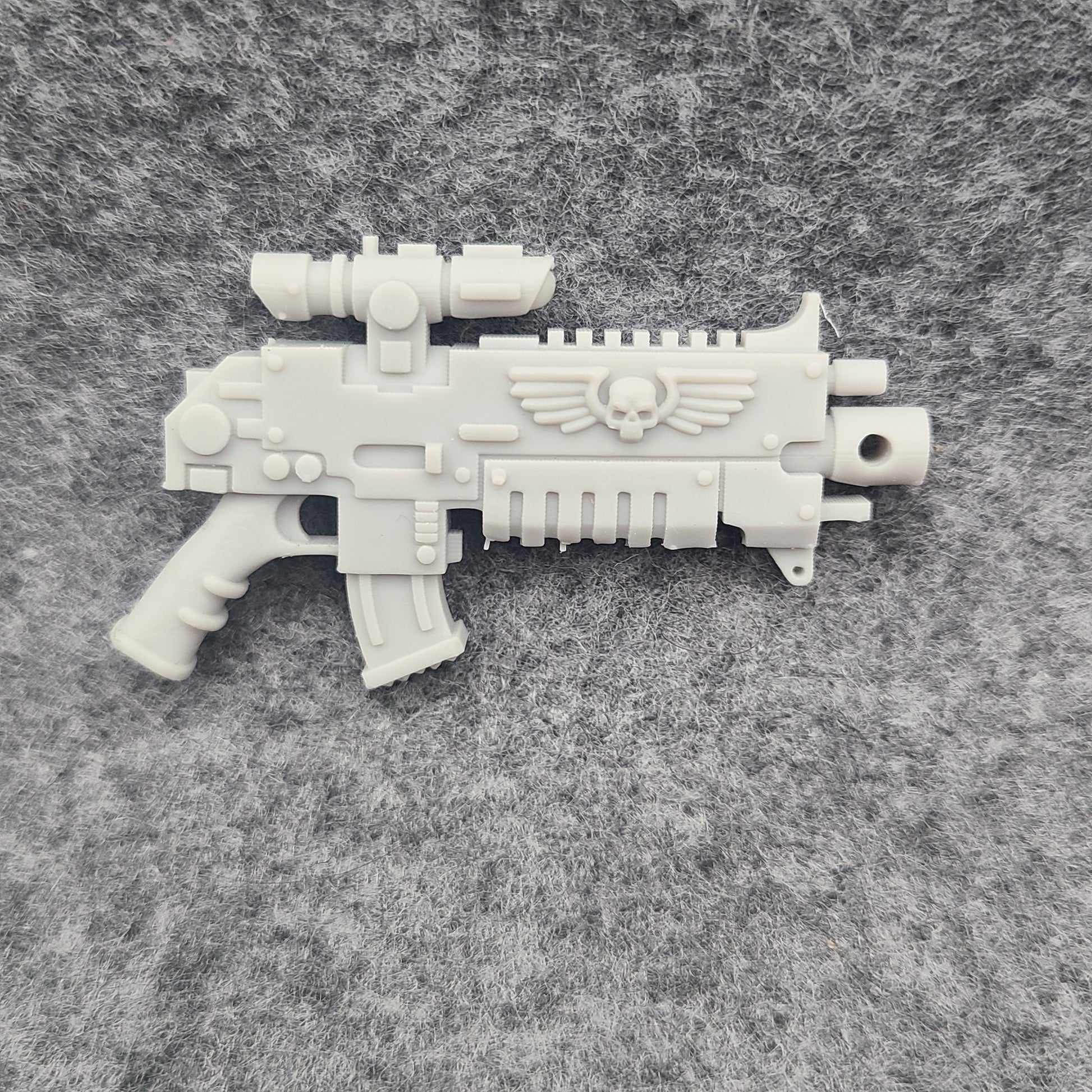 Striker Combat Rifle with Scope custom resin weapon compatible with JoyToy 1:18 scale armored action figures.