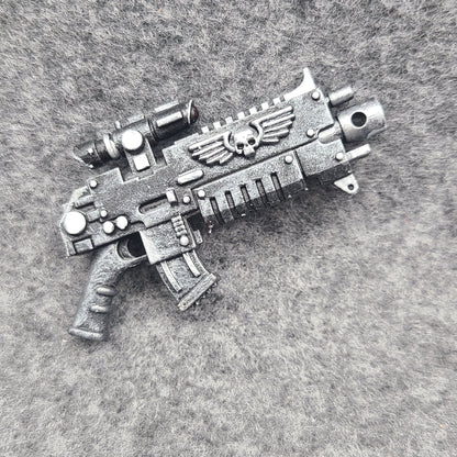 Striker Combat Rifle with Scope custom resin weapon compatible with JoyToy 1:18 scale armored action figures.