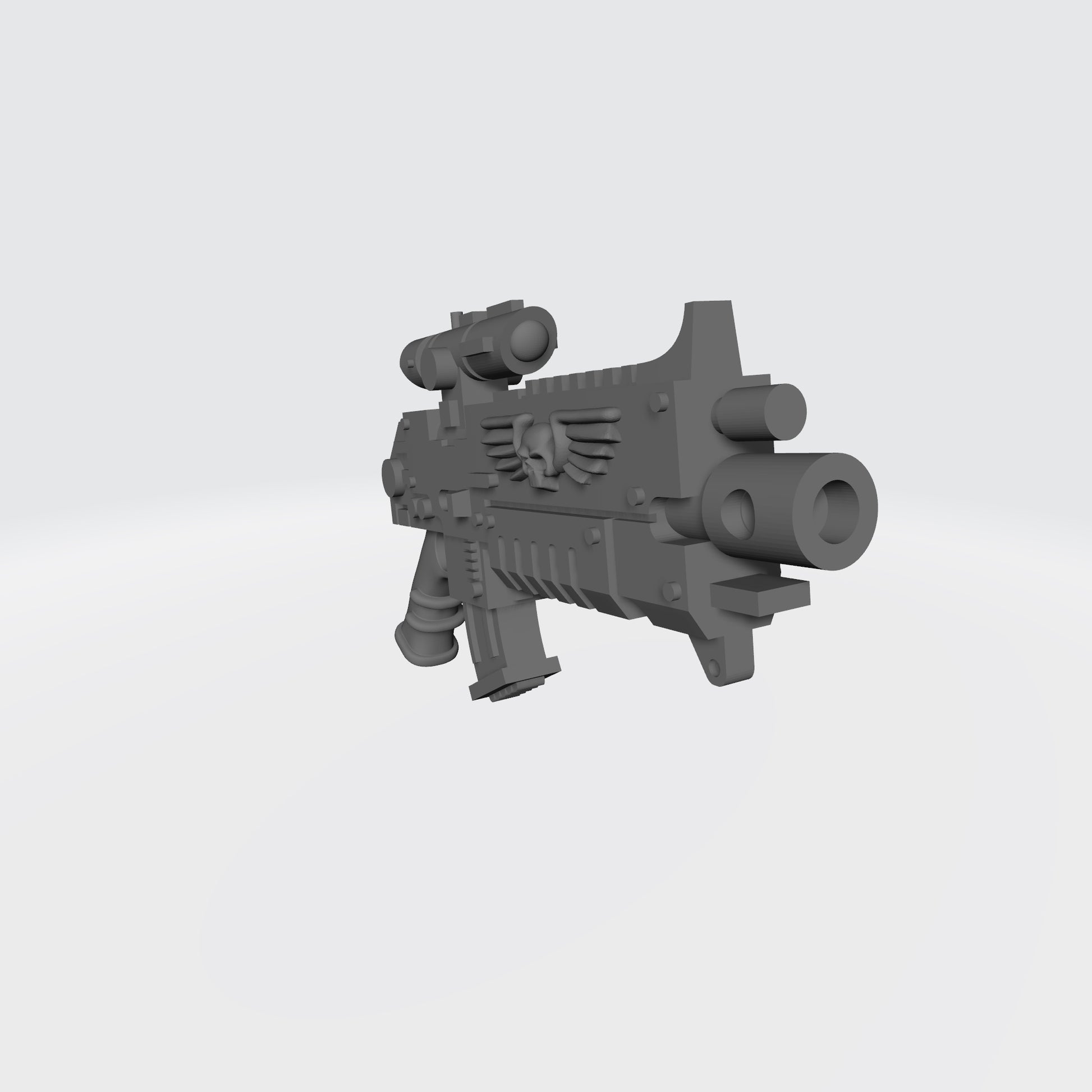 Striker Combat Rifle with Scope custom resin weapon compatible with JoyToy 1:18 scale armored action figures.