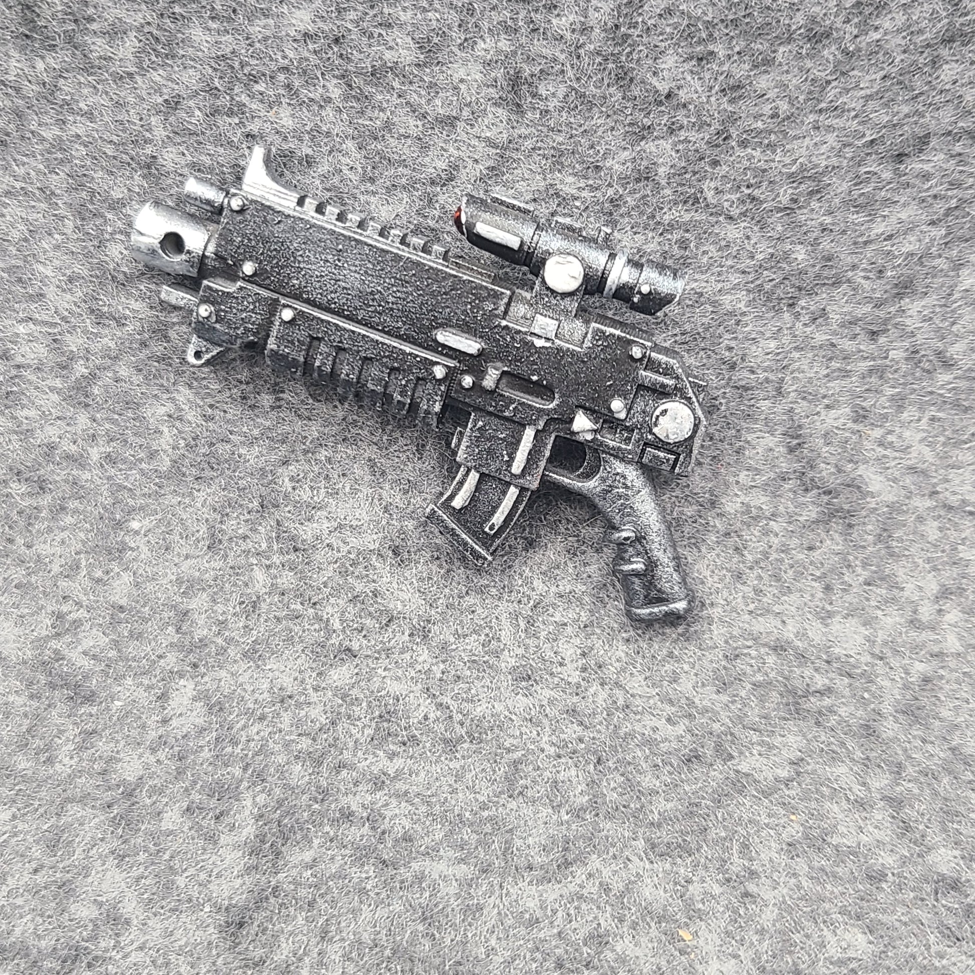 Striker Combat Rifle with Scope custom resin weapon compatible with JoyToy 1:18 scale armored action figures.